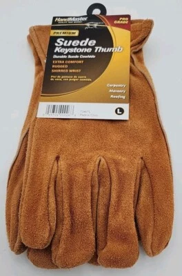 Guantes Handmaster T340TL de gamuza grado profesional grandes para hombre NUEVO Foto 1 de 2