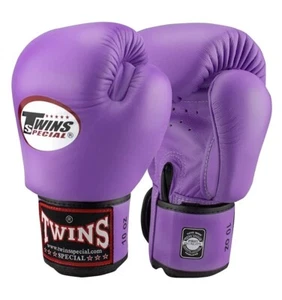 Guantes de Boxeo TWINS ESPECIALES Cuero MMA Artes Sparring Hecho en TH Lavanda BGVL-3 - Imagen 1 de 9