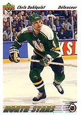 1991-92 (NORTH STARS) Upper Deck French #307 Chris Dahlquist