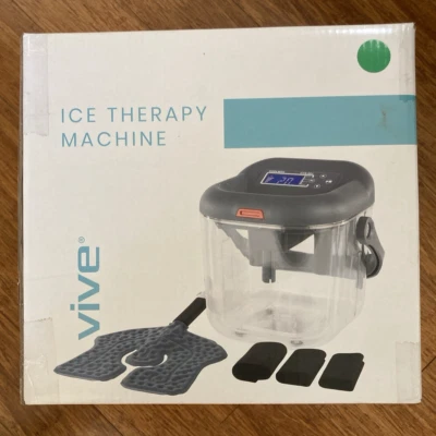 Máquina de hielo Vive después de cirugía para rodilla hombro tobillo - ¡Usada una vez! Caja sucia Foto 1 de 4