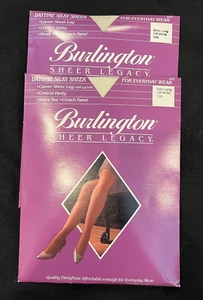 Set of 2 Burlington Sheer Legacy Off White Size Ex Long. Daytime SilkySheer - Picture 1 of 3