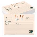 Recipe Cards 4X6Inches Set of 100  Sided Thick Cardstock Blank Recipe Cards4695