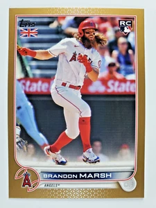 2022 Topps UK Edition #159 Brandon Marsh Rookie (RC) Gold Variation /25 - Picture 1 of 2