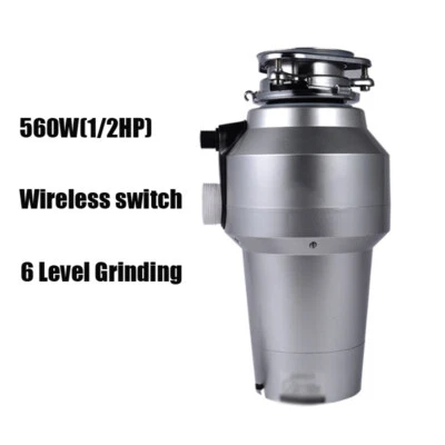 560W Home Kitchen Food Waste Disposal Crusher Household Garbage Disposer 1200 ML - Image 1 of 4