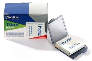 Phottix batteria Titan NB-4L per Canon Ixus e Powershot Nuova con astuccio - Foto 1 di 1