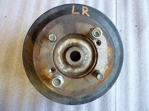 2002 FORD THINK GOLF CART driver LEFT rear BRAKE HUB DRUM KNUCKLE SPINDLE #O-14 - Picture 1 of 2
