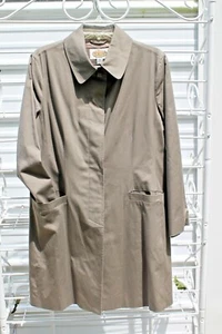 Gabardina para mujer Talbots gris topo forrada con cuello, talla L ¡ENVÍO GRATUITO! - Imagen 1 de 12