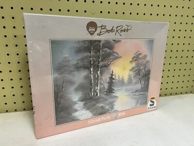 Rompecabezas Bob Ross Mountain Forest 1000 piezas, nuevo en paquete vintage 2004 nuevo Foto 1 de 4