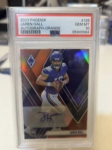 2023 Panini Phoenix Jaren Hall Rookie Orange Auto RARE /20 RC Vikings - Picture 1 of 5