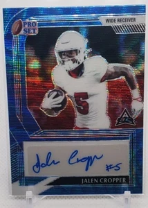 2022 Leaf Pro Set Metal Blue Wave 30/30 Jalen Cropper #PA-JC1 Auto - Picture 1 of 2