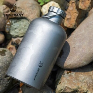 EDC Pure Titanium Coffee Tea Bottle Portable Outdoor Camping Travel Gear Tools - Picture 1 of 14