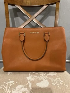 Michael Kors Savannah Orange Saffiano Leather Satchel - 100% Authentic! - Picture 1 of 13