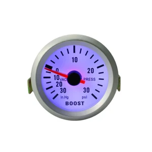 2" 52mm Universal Car LED Light PSI Turbo Boost Vacuum Pressure Gauge Meter - Picture 1 of 8
