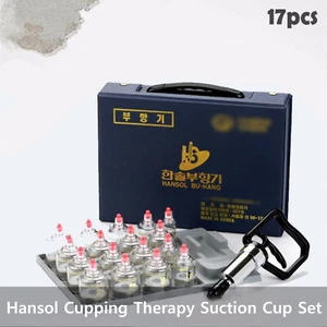 Hansol Schröpftherapie Set 17 Tassen Saugnapf Therapie Akupunktur Schröpfen F/Korea - Bild 1 von 4