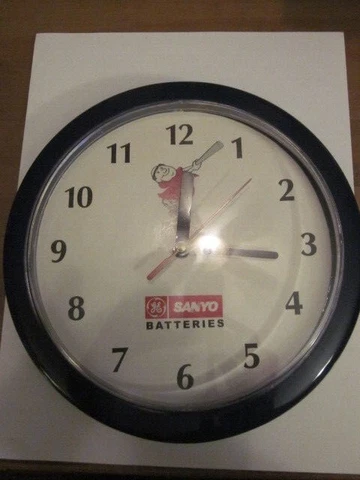 Old SAN DIEGO PADRES WALL CLOCK SWINGING FRIAR BY SANYO BATTERIES Display Only Cover