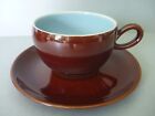 Retro Denby Homestead - 1 Cup & Saucer & 1 Saucer For Cup - Brown Blue - Spares
