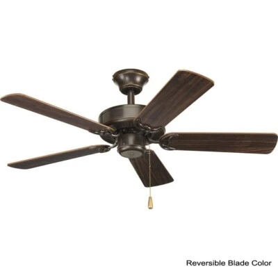 AirPro Builder 42 in. Indoor Antique Bronze Rustic Ceiling Fan by Progress Light - Image 1 of 3
