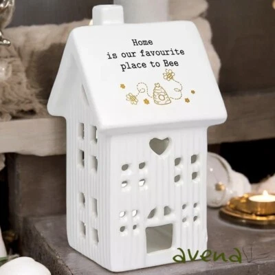 Bumble Bee Ceramic Tea Light House Home Is Our Favourite Place To Bee - Image 1 of 4