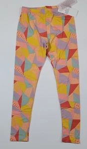 Dot Dot Smile Girls 8/10 Pants Stretch Leggings Jogger Colorful Patchwork-New - Picture 1 of 3