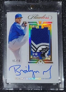 2021 Panini Flawless Auto Brailyn Marquez Autograph RPA 06/10 Chicago Cubs RC - Picture 1 of 3