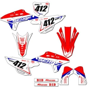 2022-2024 CRF 250 RX BINARY Red Senge Graphics Kit Compatible with Honda - Picture 1 of 10