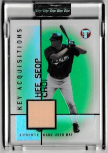 HEE SEOP CHOI 2004 TOPPS PRISTINE KEY ACQUISITIONS BAT UNCIRCULATED REFRACTOR 25 - Picture 1 of 2