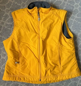 LL Bean Women’s Yellow Large Fleece Lined Vest - Picture 1 of 6