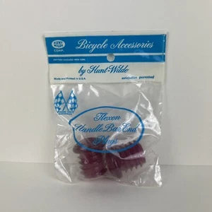BICYCLE HANDLE BAR PLUGS VIOLET / PURPLE FIT SCHWINN SEARS SCREAMER AND OTHERS - Picture 1 of 6