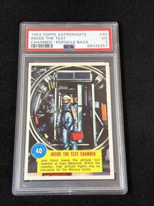 1963 Topps Astronauts #40 Inside Test Chamber NASA Glenn PSA 3 Popsicle Low POP