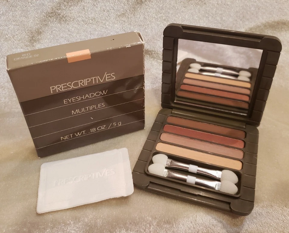 PRESCRIPITIVES Eyeshadow Multiples RED ORANGE quad .18 oz 5 g Rare w/ box HTF - Image 1 of 4