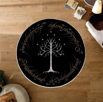 Lord of the Rings Rug, Cool Elvish Ring Rug, Cool Christmas New Year Present - Image 1 of 4