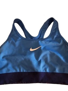 Sujetador deportivo acolchado clásico Nike Pro Lt Photo azul - 823312-435 - Imagen 1 de 4