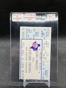 TEXAS RANGERS ⚾️ 1988 Vs Cleveland Indians | Aug, 5th 1988 | Snyder HR - Picture 1 of 2