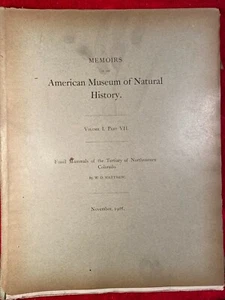 Fossil Mammals of the Tertiary of Northeastern Colorado by W.D. Matthew - Picture 1 of 3