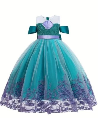 Vestido de sirena con encaje 9-10 años Foto 1 de 4