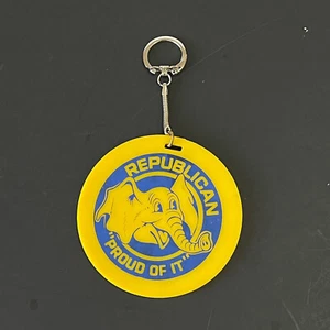 Llavero elefante republicano vintage del partido político republicano plástico - Imagen 1 de 4