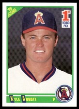 1990 Score  #673 Kyle Abbott - California Angels   Rookie