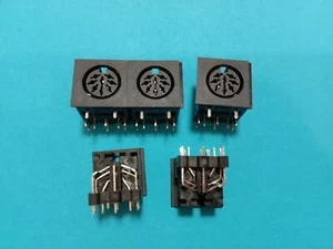 100 pcs DIN Jack 8 pin Circular Female PCB Mount Connector L New - Picture 1 of 5
