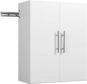 24" White Wall Mount Storage Cabinet for Garage & Laundry Room - Picture 1 of 8