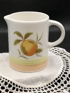 HARMONY HOUSE Sears Iron Stone TANGERINE Creamer Japan 4264 Retro orange green - Picture 1 of 9