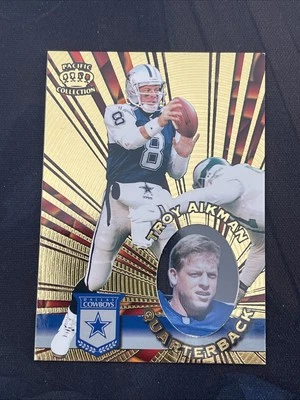 1996 Pacific Trading Troy Aikman #I-36 GOLD- Dallas COWBOYS-NFL - Image 1 of 2