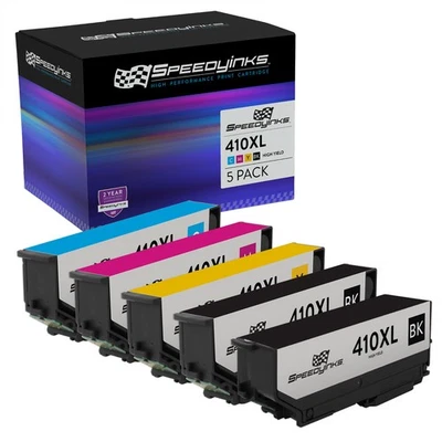 Cartuchos de tinta 5 PK negro y color para Epson 410 XL T410 XP-635 T410XL020 Foto 1 de 4