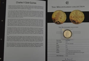 The Millionaires Collection Charles II Gold Guinea Silber PP 14,5 Gramm - Bild 1 von 3