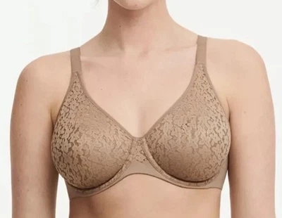 Sujetador con aros moldeados sin forro Chantelle 13F1 Norah, café con leche talla 34DD Foto 1 de 4