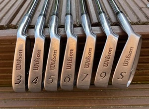 Wilson 1200 Wide Tip Oversize Right Handed Steel Shafted Iron Set, - Picture 1 of 8