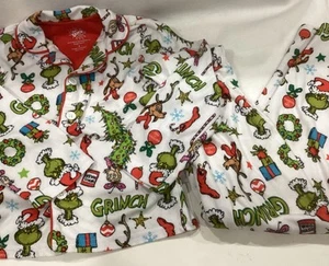 Dr. Seuss The Grinch Who Stole Christmas Tree Pajamas Coat 2 Piece Size 6 - Picture 1 of 4