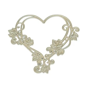 Flower Heart Carbon Steel Die Cut For Card Making Scrapbooking Memory Book - Picture 1 of 8
