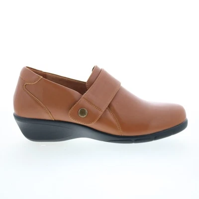 Zapatos planos mocasines de cuero marrón Propet Wallis WCA113L para mujer 9,5 Foto 1 de 4
