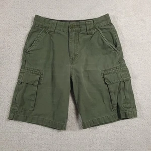 Boy Scouts of America Uniform Canvas Shorts Youth 12 Green Cargo Outdoor BSA - Picture 1 of 13