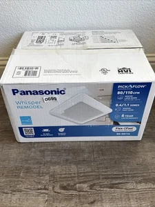 Panasonic Whisper Remodel 80/110 CFM RG-R811A Ceiling Bathroom Exhaust Fan Open - Picture 1 of 1